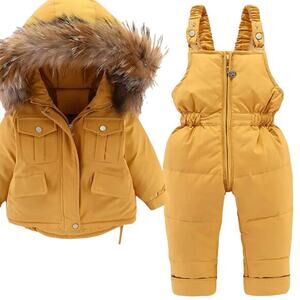 New very warm down snowsuit toddler 18-24 mo.